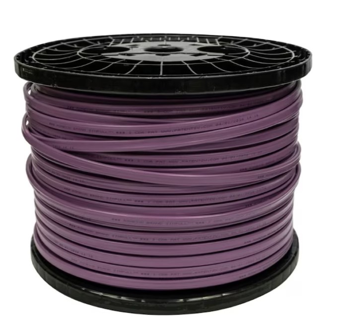 12/3 WG ROMEX 1000 FT REEL Purple Color